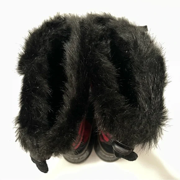 Sorel Tivoli III High Boots Black Red Buffalo Plaid Women’s 7 Fur Lined - Picture 5 of 7